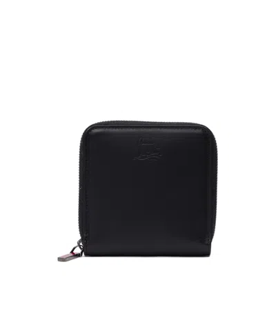 Christian Louboutin Zipper Card Bag In Black