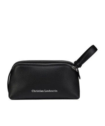 Christian Louboutin Zipper Clutch In Black