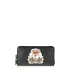 Christian Louboutin Zipper Wallet In Black