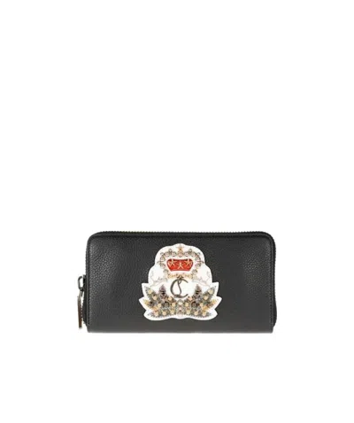 Christian Louboutin Zipper Wallet In Black