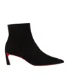 Christian Louboutin Condora Black Leather Ankle Boots In Black