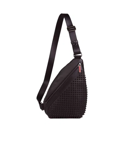 Christian Louboutin Zippered Crossbody Bag In Black
