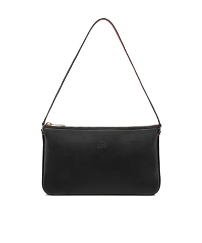 CHRISTIAN LOUBOUTIN CHRISTIAN LOUBOUTIN LOGO DEBOSSED ZIP-UP SHOULDER BAG