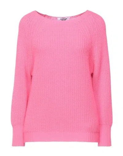 Christian Maier Woman Sweater Fuchsia Size S Cashmere In Pink