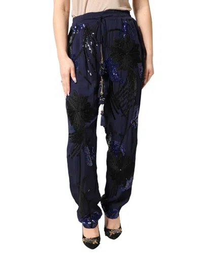 CHRISTIAN PELLIZZARI SEQUINED TAPE TROUSER WOMEN'S PANTS