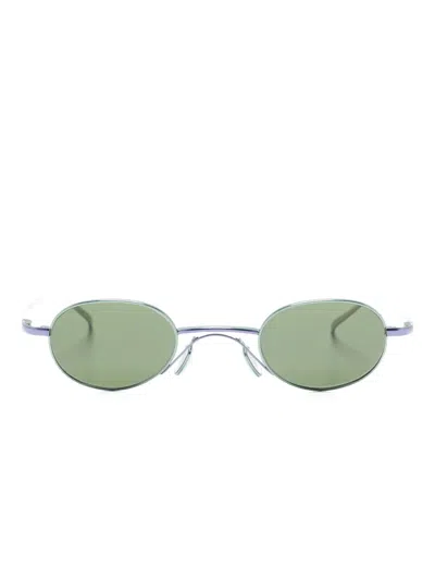 Christian Roth Oval-frame Sunglasses In Green