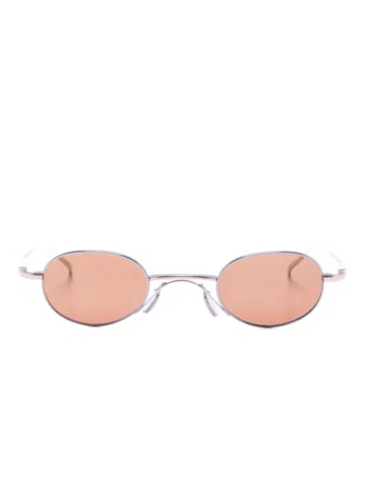 Christian Roth Oval-frame Sunglasses In Pink