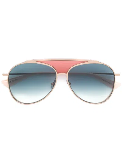 Christian Roth Pilot-frame Sunglasses In Metallic
