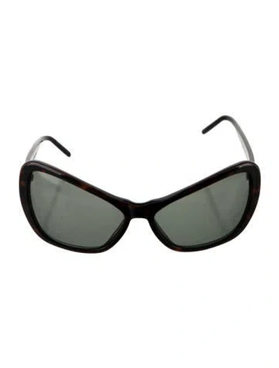 Pre-owned Christian Roth Shield Tinted Sunglasses In Black