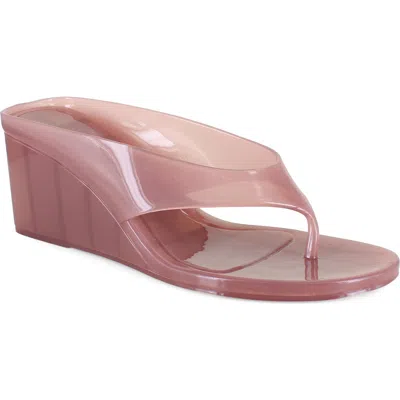 Christian Siriano Ariel Wedge Sandal In Pink