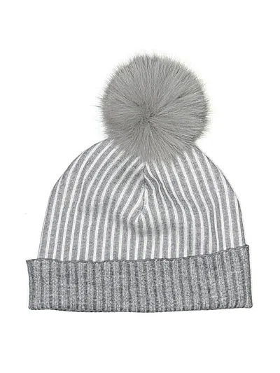 Pre-owned Christian Siriano Beanie Hat In Gray