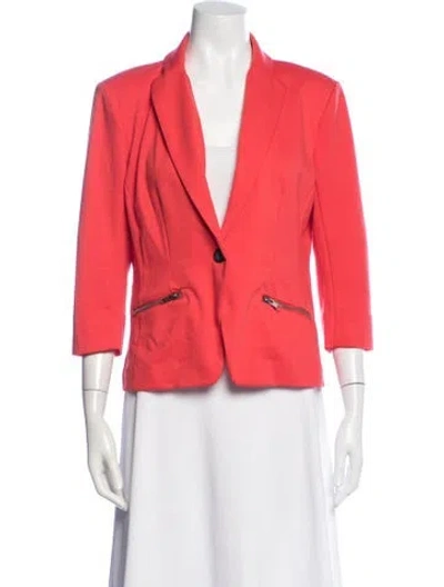 Pre-owned Christian Siriano Blazer In Orange