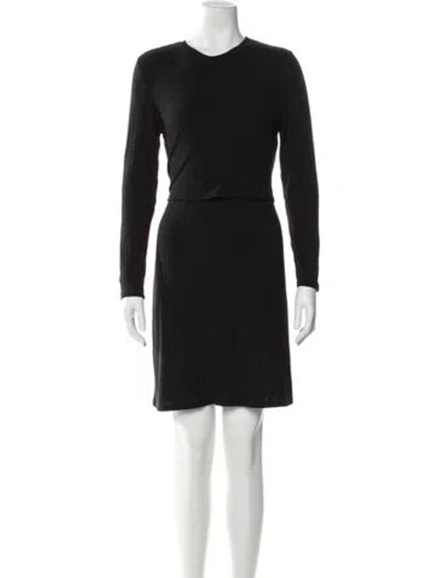 Pre-owned Christian Siriano Crew Neck Knee-length Dress W/ Tags In Black