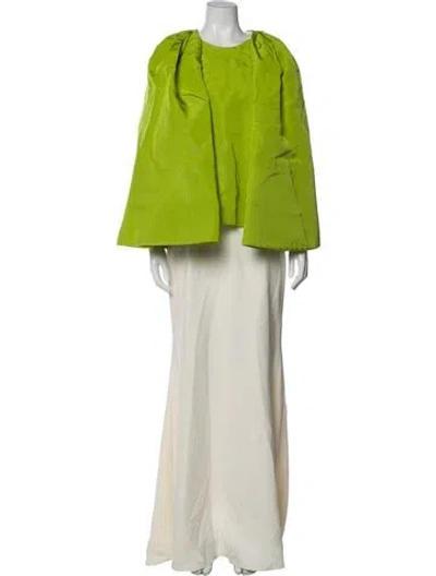 Pre-owned Christian Siriano Crew Neck Long Dress In Multi