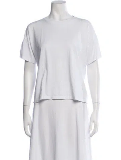 Pre-owned Christian Siriano Crew Neck Short Sleeve T-shirt In Neutrals