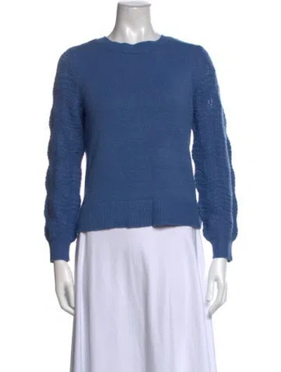 Pre-owned Christian Siriano Crew Neck Sweater In Blue
