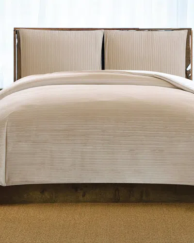 Christian Siriano Crinkle Velvet Comforter Set In Gold