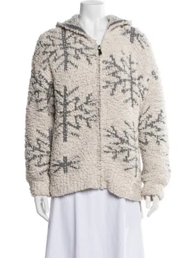 Pre-owned Christian Siriano Graphic Print Jacket In Neutral