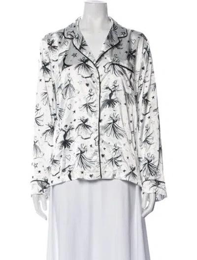 Pre-owned Christian Siriano Graphic Print Pajamas In Multi