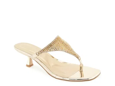 Christian Siriano Imay Sandal In Gold