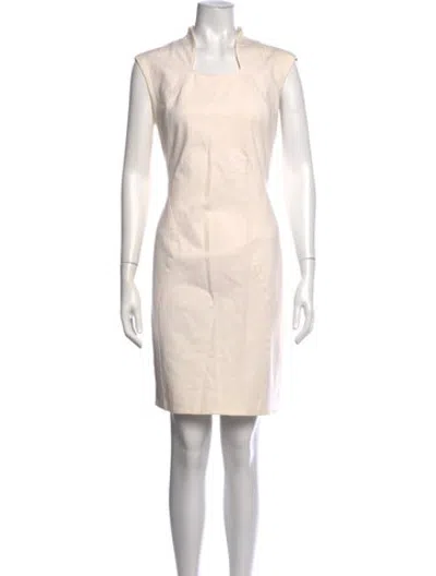 Pre-owned Christian Siriano Knee-length Dress In Neutrals