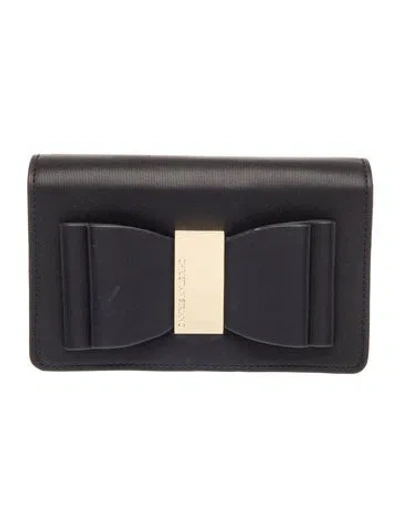 Pre-owned Christian Siriano Leather Clutch In Black