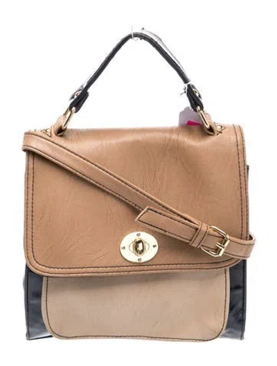 Pre-owned Christian Siriano Leather Crossbody Bag In Neutral