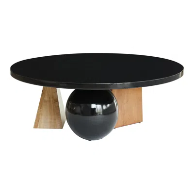Pre-owned Christian Siriano Lincoln Coffee Table, Low Coffee Table By  In Brown
