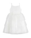 Christian Siriano Big Girls Sleeveless Sparkle Mesh And Tulle Dress In Ivory