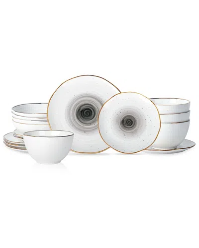 Christian Siriano Luma 16pc Dinnerware Set In Brown