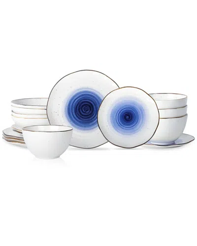 Christian Siriano Luma 16pc Dinnerware Set In Blue