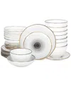 Christian Siriano Luma 32pc Dinnerware Set In Black
