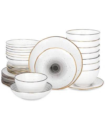 Christian Siriano Luma 32pc Dinnerware Set In Blue