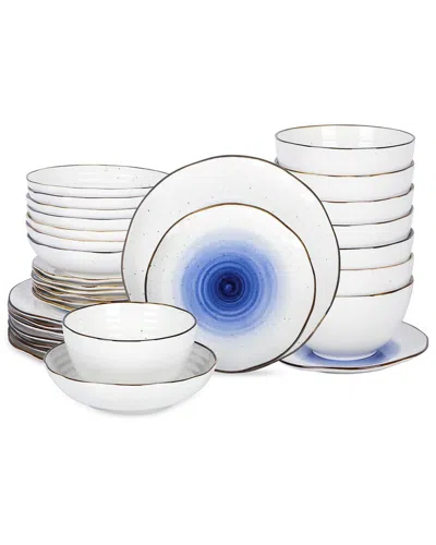 Christian Siriano Luma 32pc Dinnerware Set In Blue