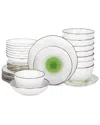 Christian Siriano Luma 32pc Dinnerware Set In Green