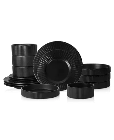 CHRISTIAN SIRIANO LUSSO 16 PC. DINNERWARE SET, SERVICE FOR 4