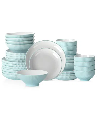 Christian Siriano Lustra 32pc Dinnerware Set In White