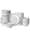 Christian Siriano Lustra 32pc Dinnerware Set In White