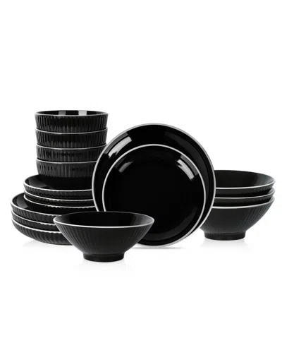 CHRISTIAN SIRIANO LUSTRA 16 PC. DINNERWARE SET, SERVICE FOR 4