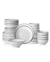 Christian Siriano Lustra 32pc Dinnerware Set In White