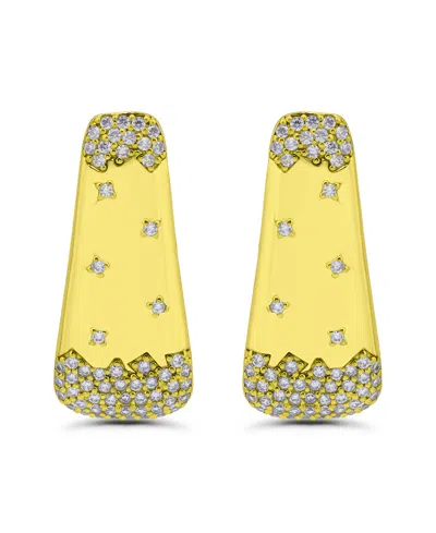 Christian Siriano New York 14k Gold-plated Sprinkle Pave Post Earrings