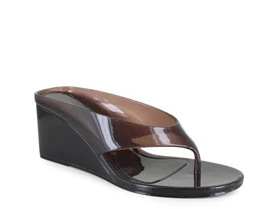 Christian Siriano New York Ariel Wedge Sandal In Brown
