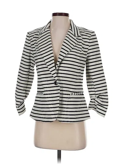 Pre-owned Christian Siriano New York Blazer Jacket In White