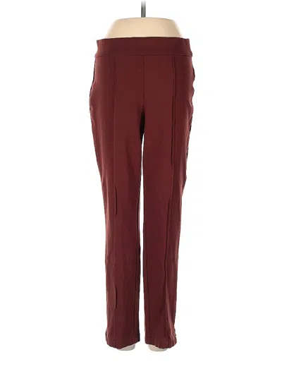 Pre-owned Christian Siriano New York Casual Pants In Burgundy