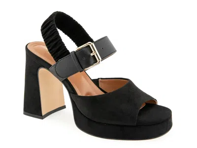 Christian Siriano New York Finzee Platform Sandal In Black