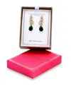 Christian Siriano New York Gold Plated Marquise Cubic Zirconia Cluster Drop Earrings In Gold