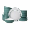 Christian Siriano New York Laro 24-pc. Stoneware Dinnerware Set In Green