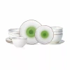 Christian Siriano New York Luna 16-pc. Porcelain Dinnerware Set In Green