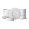 Christian Siriano New York Lusso 16-pc. Stoneware Dinnerware Set In White