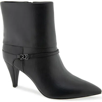 Christian Siriano New York Maise Cone Heel Bootie In Black